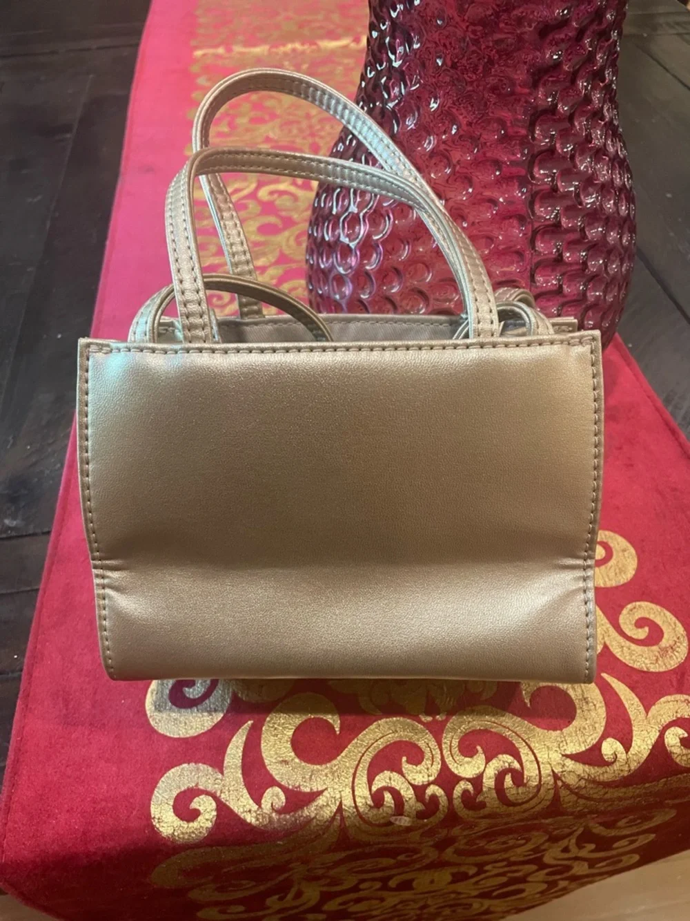 TELFAR Small Gold Shopping Bag - Picture 5 of 5
